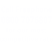 Call Freephone 0800 7076807